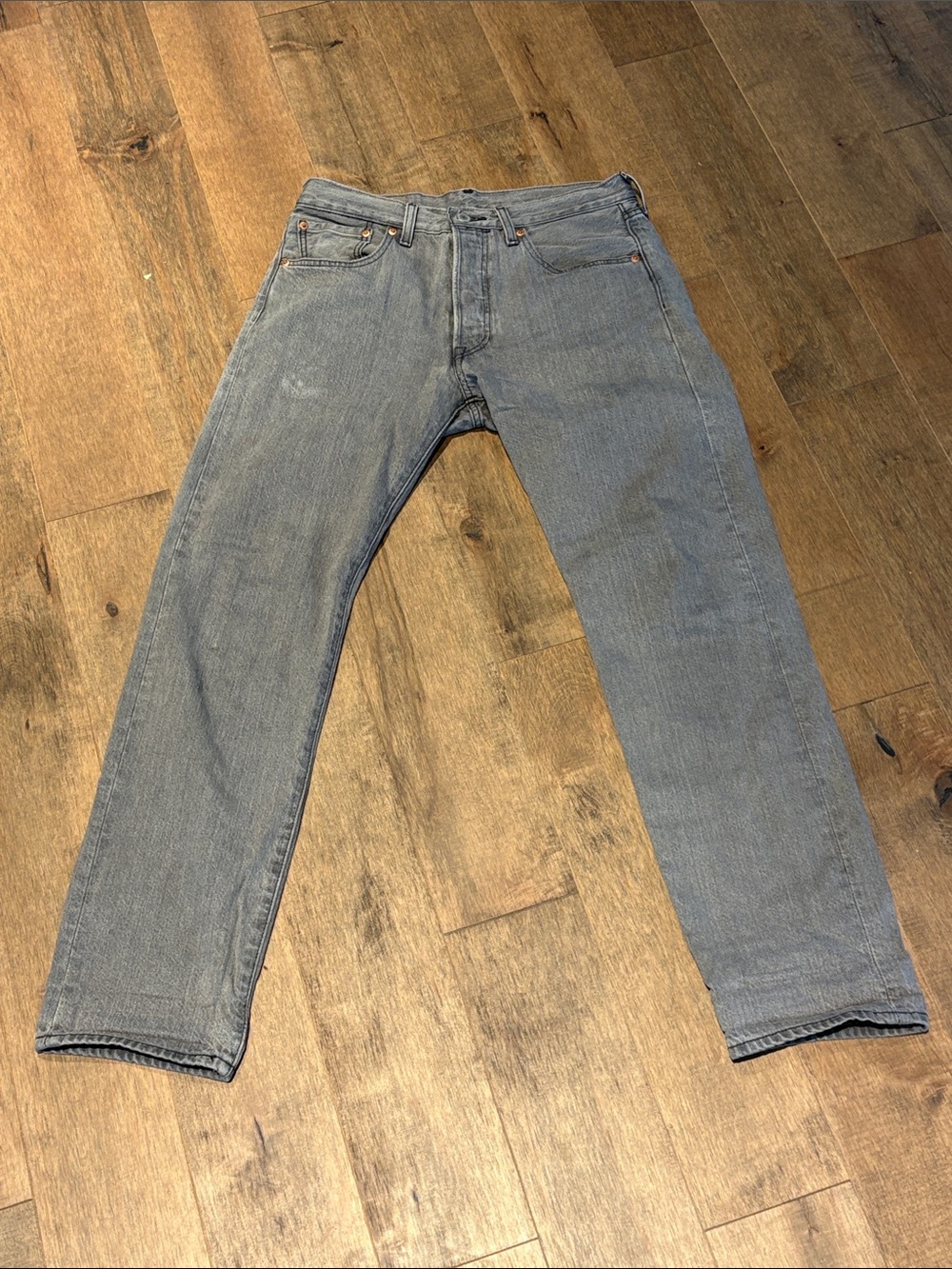 Levi's 501 Classic Men's Gray Straight-Leg Jeans 31x32